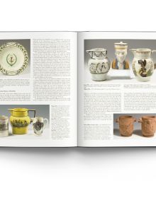 Book cover of A Potted History: Henry Willett's Ceramic Chronicle of Britain, featuring a glazed pottery figurine of couple riding horse. Published by ACC Art Books.