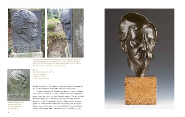 Book cover of Roland Paris, featuring: The Art Deco Jester King, featuring an Art Deco bronze sculpture titled 'Love and Hell', with two dancing horned figures. Published by ACC Art Books.