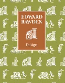Book cover of Edward Bawden: Design, featuring a graphic print of postman collecting post from mailbox. Published by ACC Art Books.