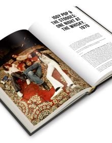 Book cover of Iggy & the Stooges: One Night at the Whisky 1970, featuring the frontman on stage at the Whisky a Go Go. Published by ACC Art Books.