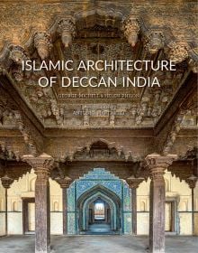 The Wooden Pavilion and Blue Tile Work at the Rangin Mahal, Bidar, India, on cover of 'Islamic Architecture of Deccan India', by ACC Art Books.