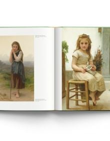 Painting, La bourrique (The Pony-back Ride) on cover of 'William Bouguereau, The Essential Works', by ACC Art Books.