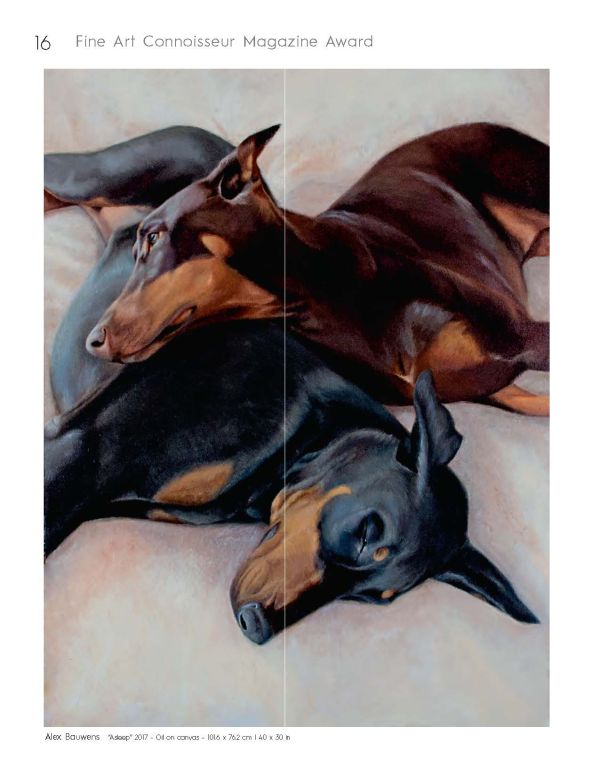 Oil painting by Ming Yu 'In Bvlag', on cover of 'International Realism, 13th International ARC Salon', by ACC Art Books.