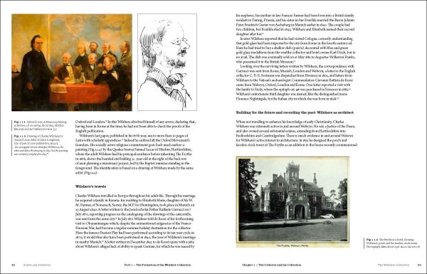 Gold bowl fragment from 4th century, on black cover of 'Saints and Salvation,The Wilshere Collection', by Ashmolean Museum.