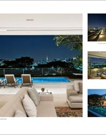Book cover of Raul di Pace, Seeking the Essential, with a luxury property with glass front, surrounded by swimming pool. Published by Images Publishing.