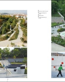 Book cover of Sports Park, with a green recreational area with fencing. Published by Images Publishing.