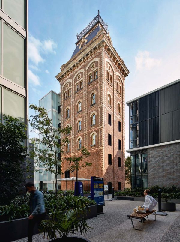 Book cover of Hayball: Leading Architects, with a tall panelled building. Published by Images Publishing.