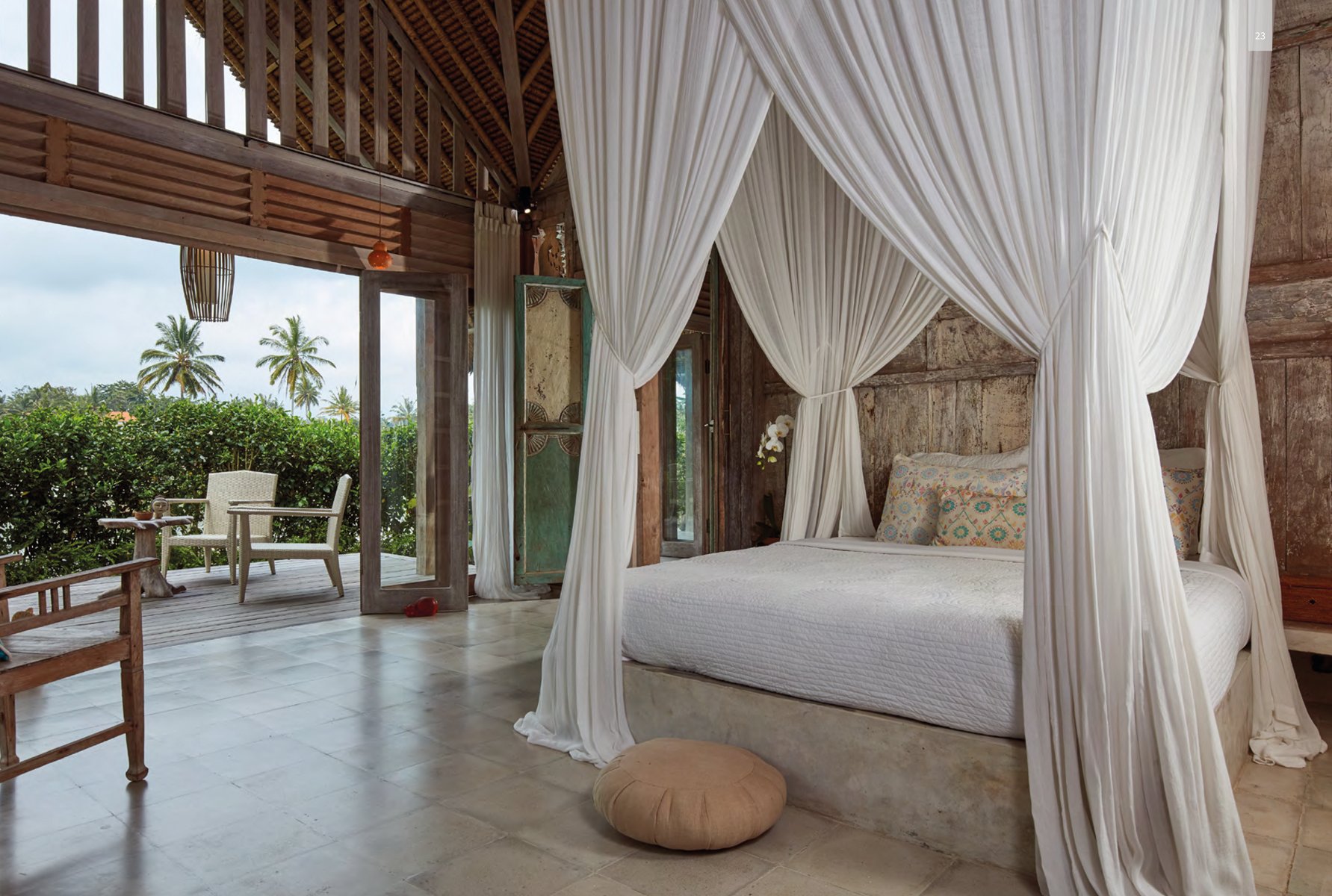 Book cover of Seen | Unseen: Embracing Natural Home Design in Bali, featuring a Balinese villa with thatched roof. Publishing by Images Publishing.