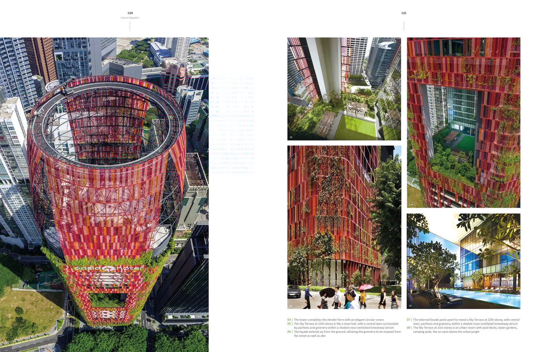 Book cover of Going Green With Vertical Landscapes, featuring a high-rise building with green plants cascading down side. Published by Images Publishing.