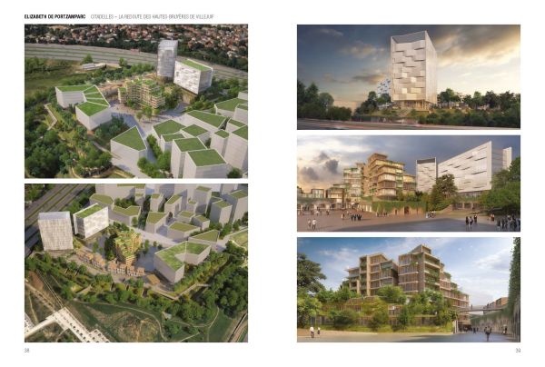 Book cover of Elizabeth de Portzamparc: Leading Architects, with a shiny panelled building facade. Published by Images Publishing.