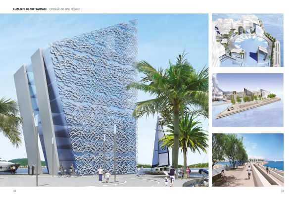 Book cover of Elizabeth de Portzamparc: Leading Architects with a shiny panelled building exterior. Published by Images Publishing.