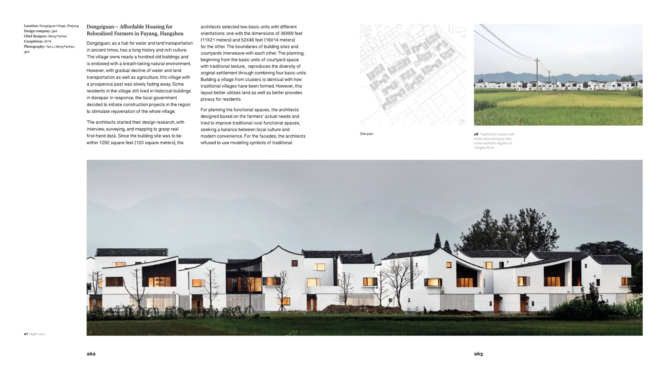 Book cover of Beautiful Villages: Rural Construction Practice in Contemporary China, with an aerial diagram of residential properties. Published by Images Publishing.