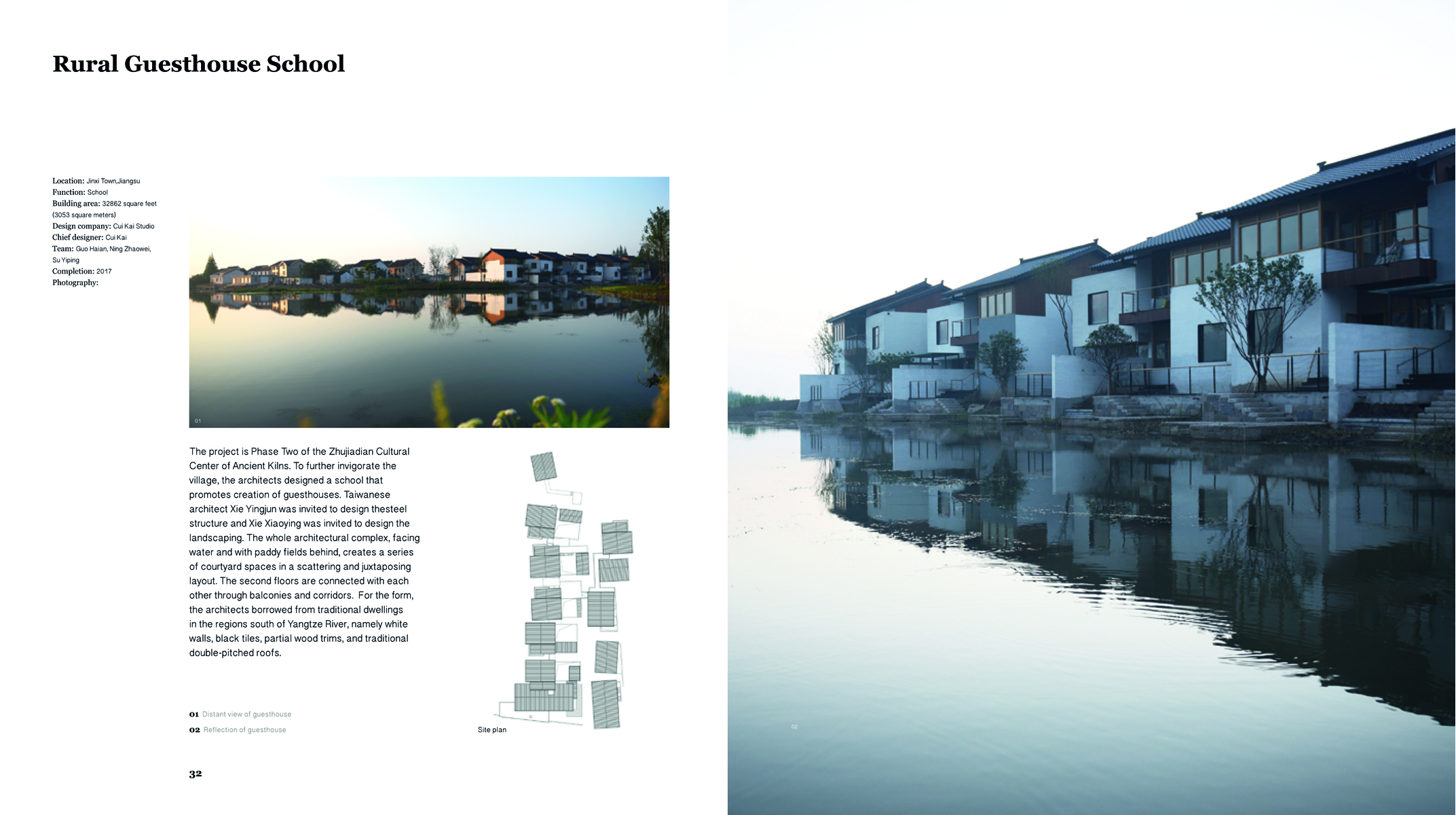 Book cover of Beautiful Villages: Rural Construction Practice in Contemporary China, with an aerial diagram of residential properties. Published by Images Publishing.