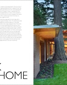Book cover of The American House: 100 Contemporary Homes, featuring a a cabin at the bottom of the mountains. Published by Images Publishing.