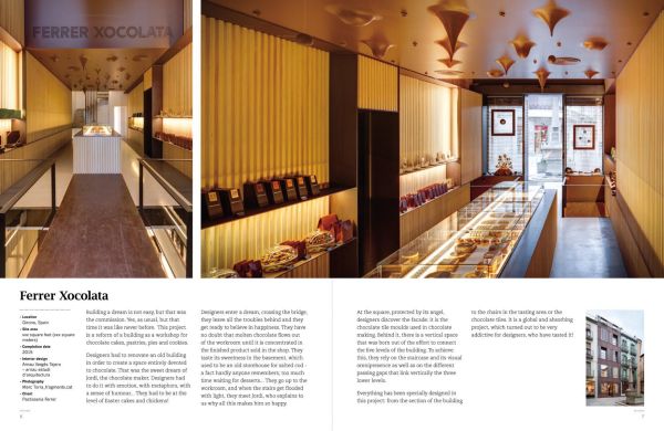 Book cover of Bakery Design, featuring the a bakery shop interior with glass display cabinets, with cakes underneath. Published by Images Publishing.