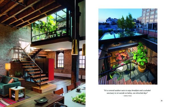 Book cover of Urban Oasis Tranquil Outdoor Spaces at Home, with an exterior garden space with green foliage. Published by Images Publishing.