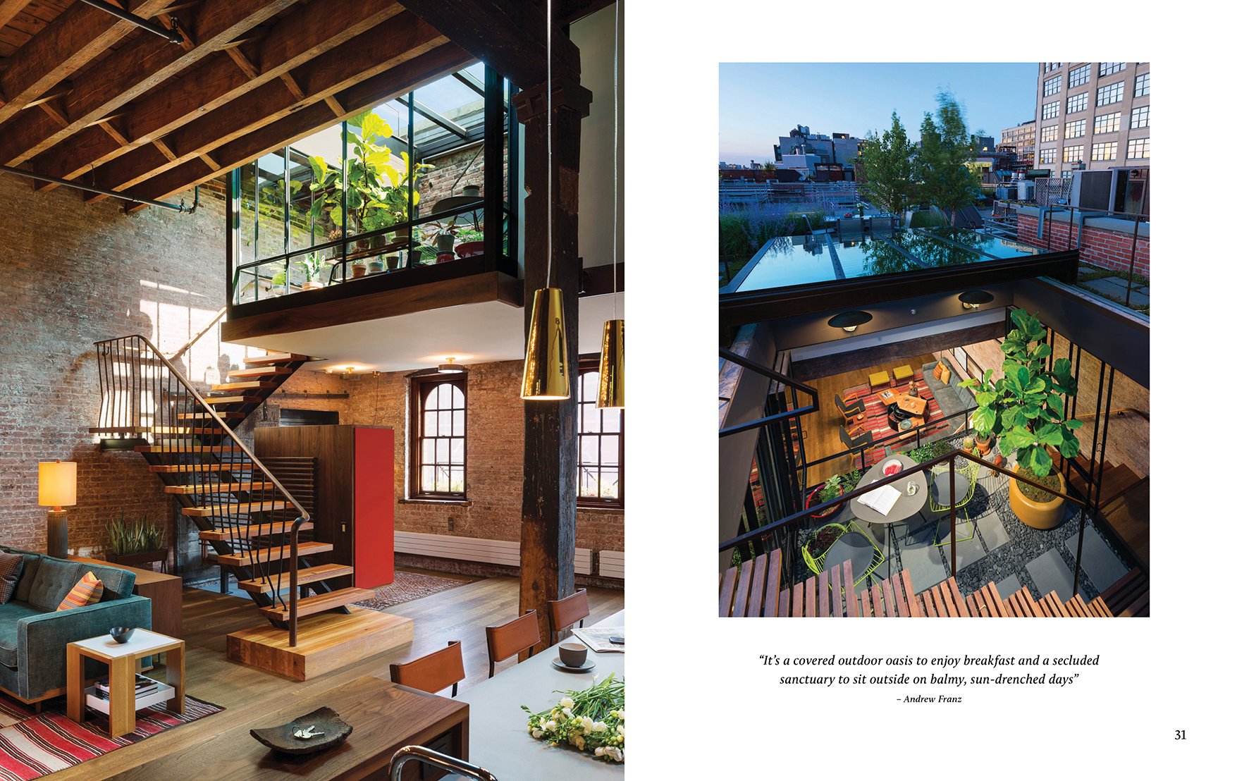 Book cover of Urban Oasis Tranquil Outdoor Spaces at Home, with an exterior garden space with green foliage. Published by Images Publishing.