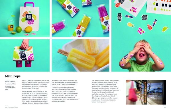 Book cover of The Food Store: 50+ Stunning Interior Designs & Branding Concepts, with a table full of jars of artisan food products, in retail food interior. Published by Images Publishing.