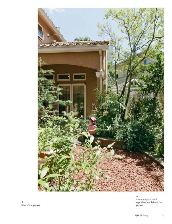 Book cover of 'The World Designed for Children: Complete Works of Hibino Sekkei Youji no Shiro and KIDS DESIGN LABO, with children sitting at desks inside Kindergarten in Japan. Published by Images Publishing.