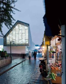 Book cover of Rebirth of Form-type: Selected Works of Scenic Architecture Office, with a modern office building with flat roof. Published by Images Publishing.