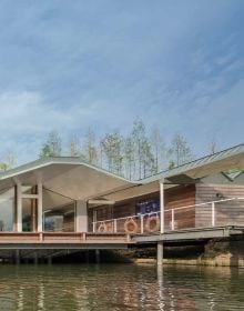 Book cover of Rebirth of Form-type: Selected Works of Scenic Architecture Office, with a modern office building with flat roof. Published by Images Publishing.