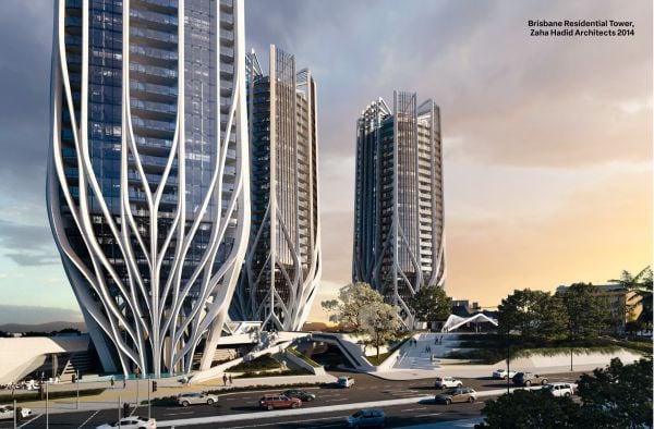 Book cover of Tectonism, Architecture for the 21st Century, with a close-up of Morpheus hotel in Macau. Published by Images Publishing.