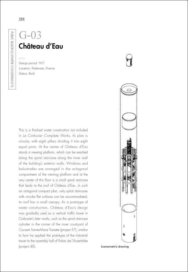 Book cover of Le Corbusier Public Buildings, with five architectural technical drawings. Published by Images Publishing.