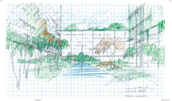 Book cover of David Hovey, with a colorful high rise building with orange window slats and green foliage cascading down window boxes. Published by Images Publishing.