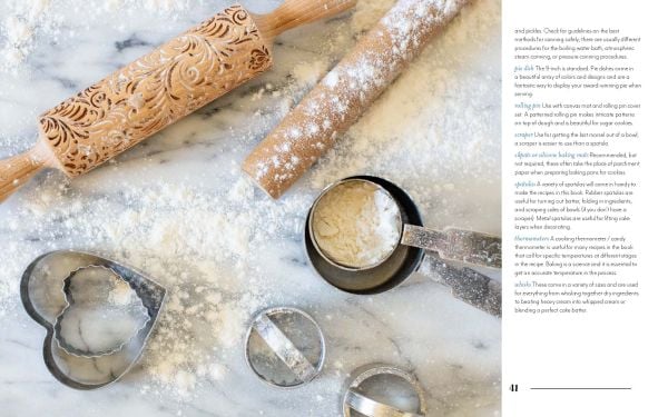 Book cover of County Fair: Nostalgic Blue Ribbon Recipes from America’s Small Towns, with a meringue pie in dish with bowl of oranges in background. Published by Images Publishing.