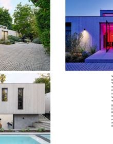 Book cover of Architects at Home, featuring an interior by Clive Wilkinson Architects. Published by Images Publishing.