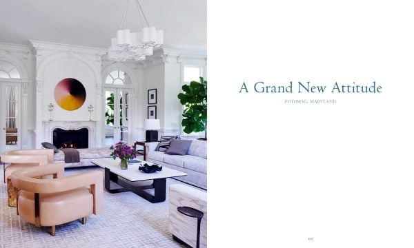 Book cover of Tailored Interiors: The Bespoke Designs of Patrick Sutton; featuring a circular interior with a spiral staircase and curved bench. Published by Images Publishing.