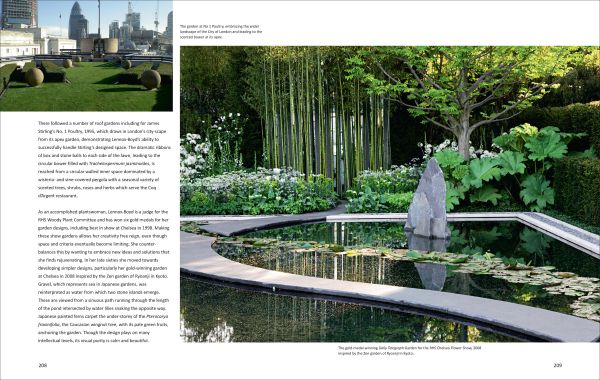 Book cover of Women Garden Designers: From 1900 to the Present, featuring Jinny Blom’s charity inspired garden design, with large stone disc surrounded by green plants. Published by ACC Art Books.