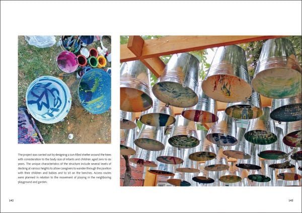 Book cover of Pavilions for Giving: Alternative Practice for Pro Bono Architecture, featuring silhouettes of structures. Published by Images Publishing.