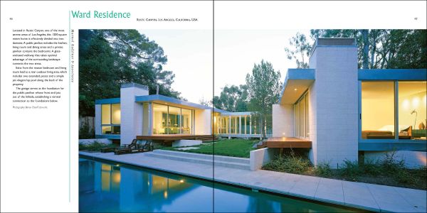 Book cover of Outdoor Living: Courtyards, Decks and Patios featuring a garden patio area with fireplace, table and chairs, and oven. Published by Images Publishing.