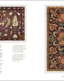 Book cover Stars of the Caucasus, Silk Embroideries From Azerbaijan; with a decorative carpet. Published by Hali Publications.