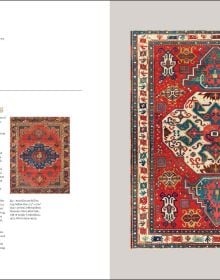 Book cover of Qarajeh to Quba; with striped material. Published by Hali Publications.