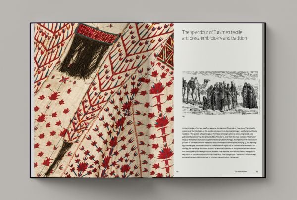 Book cover of Central Asian Textiles, The Neville Kingston Collection, featuring a section of brightly colored embroidery. Published by Hali Publications.