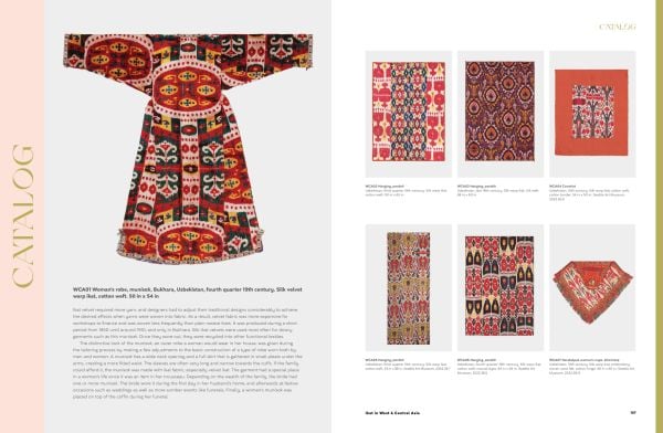 Book cover of Global Ikat, with patterned ikat textiles. Published by Hali Publications.