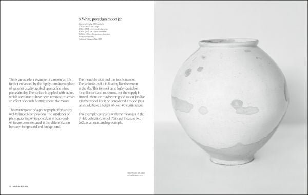 Book cover of Korean Ceramics: The Scholar's Vision, The Photographer's Eye; featuring a pale ceramic vase. Published by Hali Publications.
