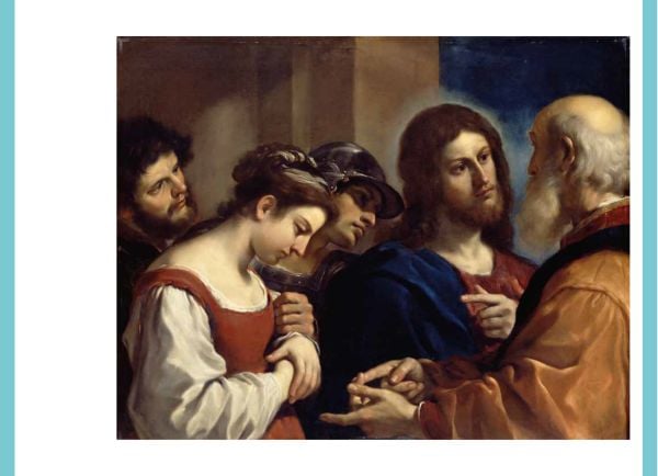 Painting detail of Poussin's