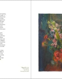 Book cover of Handpicked: Painting Flowers from 1900 to Today; with a painting of white flowers in a glass vessel. Published by Kettle's Yard, Cambridge.