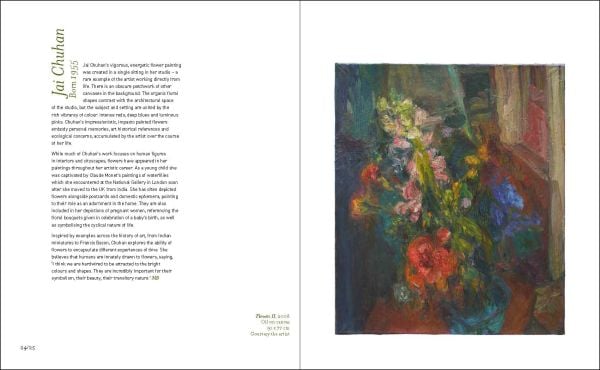 Book cover of Handpicked: Painting Flowers from 1900 to Today; with a painting of white flowers in a glass vessel. Published by Kettle's Yard, Cambridge.