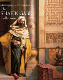Painting “The Philosopher” by Ludwig Deutsch (1905), on cover of 'Masterpieces of Orientalist Art, The Shafik Gabr Collection', by ACC Art Books.