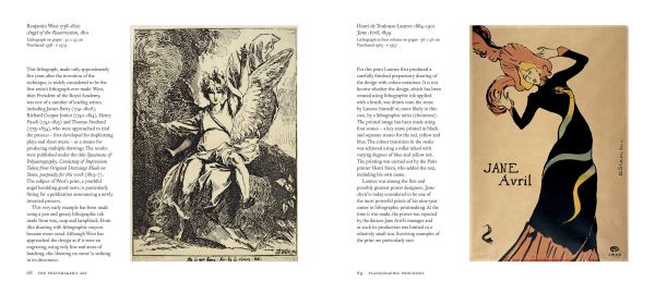 Book cover of The Printmakers' Art, with a bold print in black, blue and white. Published by National Galleries of Scotland.