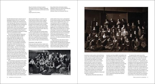 Book cover of Modern Scottish Women: Painters and Sculptures 1885-1965, featuring a painting titled Anne Finlay (1920), by Dorothy Johnstone. Published by National Galleries of Scotland.