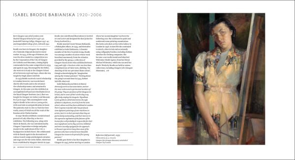 Book cover of Modern Scottish Women: Painters and Sculptures 1885-1965, featuring a painting titled Anne Finlay (1920), by Dorothy Johnstone. Published by National Galleries of Scotland.