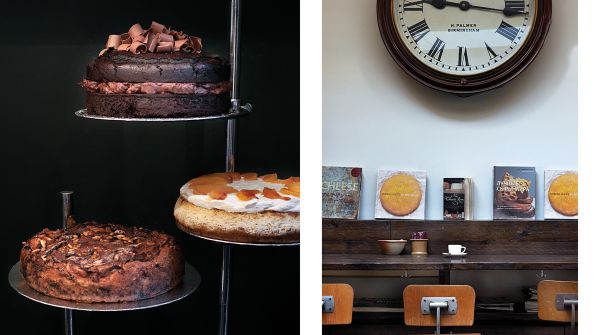 Book cover of Jean Cazals' TeaTime: A Taste of London's Best Afternoon Teas, with a tea cake dusted with icing sugar, and white teapot behind. Published by Papadakis.