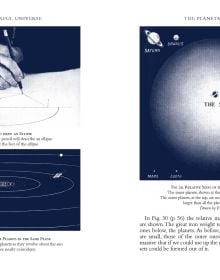 Book cover of Clarence Augustus Chant's Our Wonderful Universe: An Easy Introduction to the Study of the Heavens, with solar system diagram. Published by Papadakis.