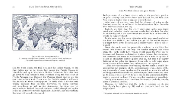 Book cover of Clarence Augustus Chant's Our Wonderful Universe: An Easy Introduction to the Study of the Heavens, with solar system diagram. Published by Papadakis.