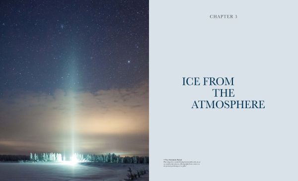 Book cover of Our Frozen Planet: A Photographic Journey Through the World of Snow and Ice, with a skier walking through a snow covered landscape. Published by Papadakis.